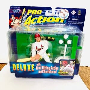 Starting Lineup 1998 Pro Action Mark McGwire Figure Nee Minor Box Wear Hasbro